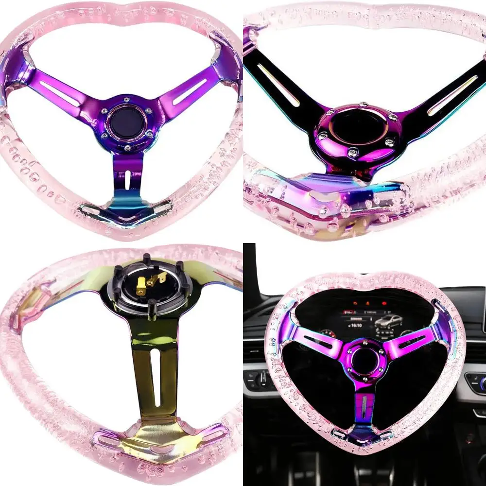 Universal Acrylic Racing Steering Wheel Heart-Shaped Design Steering Wheel Fit for Most vehicle,Racing car,RZR,Club Car (Pink)
Universal Acrylic Racing Steering Wheel Heart-Shaped Design Steering Wheel Fit for Most vehicle,Racing car,RZR,Club Car (Pink)