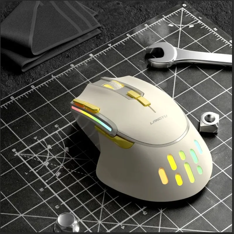 LangTu G3 Wireless Dual-mode Office Mouse 12800 Adjustable RGB Blinking Light 6 Levels of Customization USB Wired Gaming Mouse
LangTu G3 Wireless Dual-mode Office Mouse 12800 Adjustable RGB Blinking Light 6 Levels of Customization USB Wired Gaming Mouse