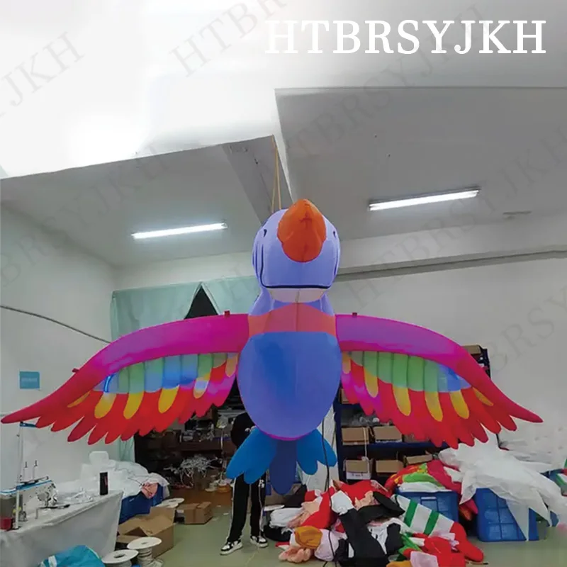Inflatable luminous parrot with white LED lights animal mascot performing advertising stage decoration
Inflatable luminous parrot with white LED lights animal mascot performing advertising stage decoration