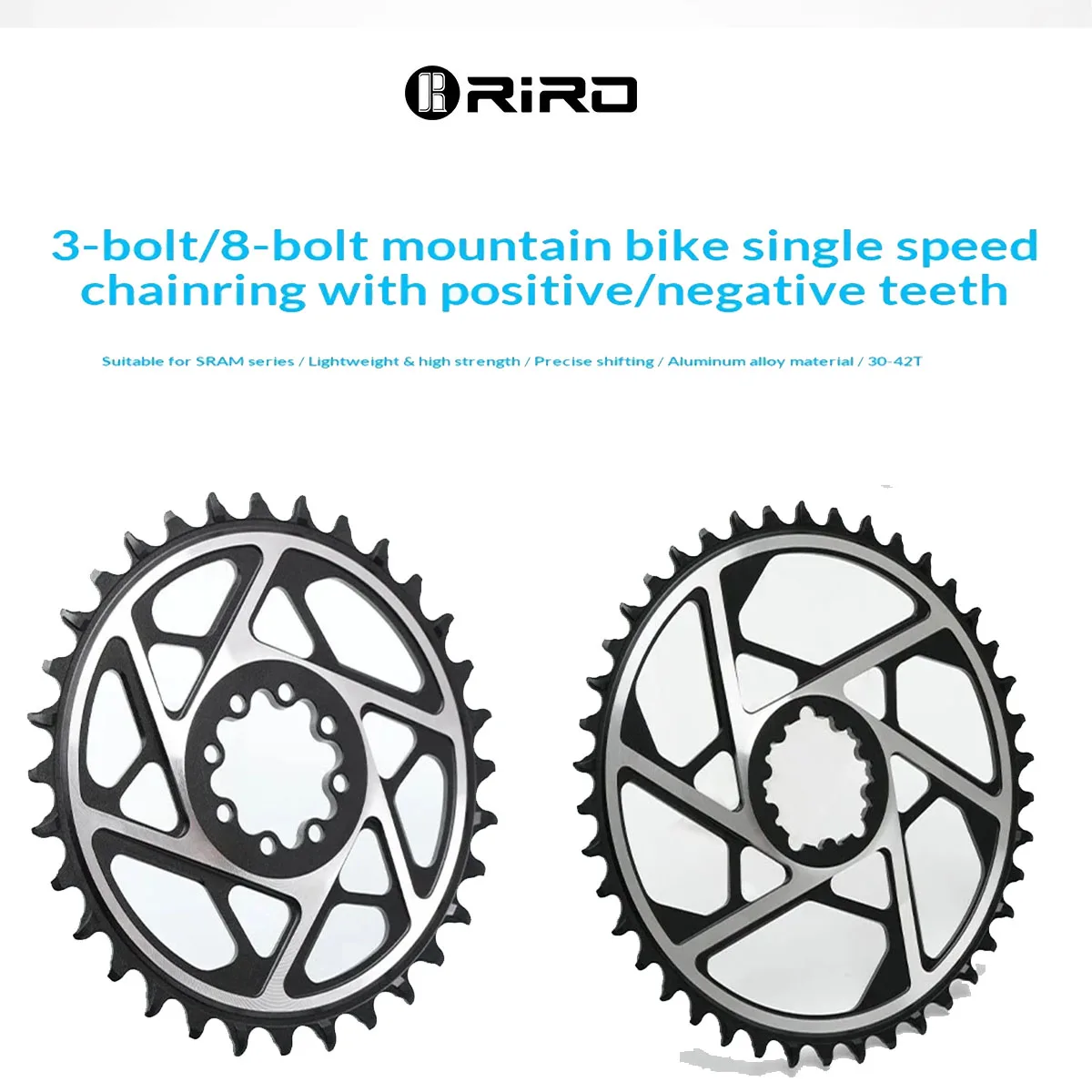 RIRO 3/8 Bolts Direct Mount Mountain Bike Crankset MTB Chainring 30-42T 9-12 Speed Narrow Wide Teeth Bicycle Repair Parts
RIRO 3/8 Bolts Direct Mount Mountain Bike Crankset MTB Chainring 30-42T 9-12 Speed Narrow Wide Teeth Bicycle Repair Parts
