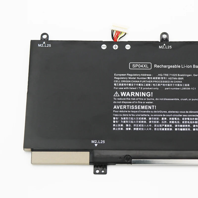 Аккумулятор для ноутбука SP04XL для Spectre X360 Convertible 13-AP000 13T-AP000 13-AP0053DX 13-AP0XXX 13-AP0013DX 13-AP0045NR 15,4 В/61,4 Втч
Аккумулятор для ноутбука SP04XL для Spectre X360 Convertible 13-AP000 13T-AP000 13-AP0053DX 13-AP0XXX 13-AP0013DX 13-AP0045NR 15,4 В/61,4 Втч