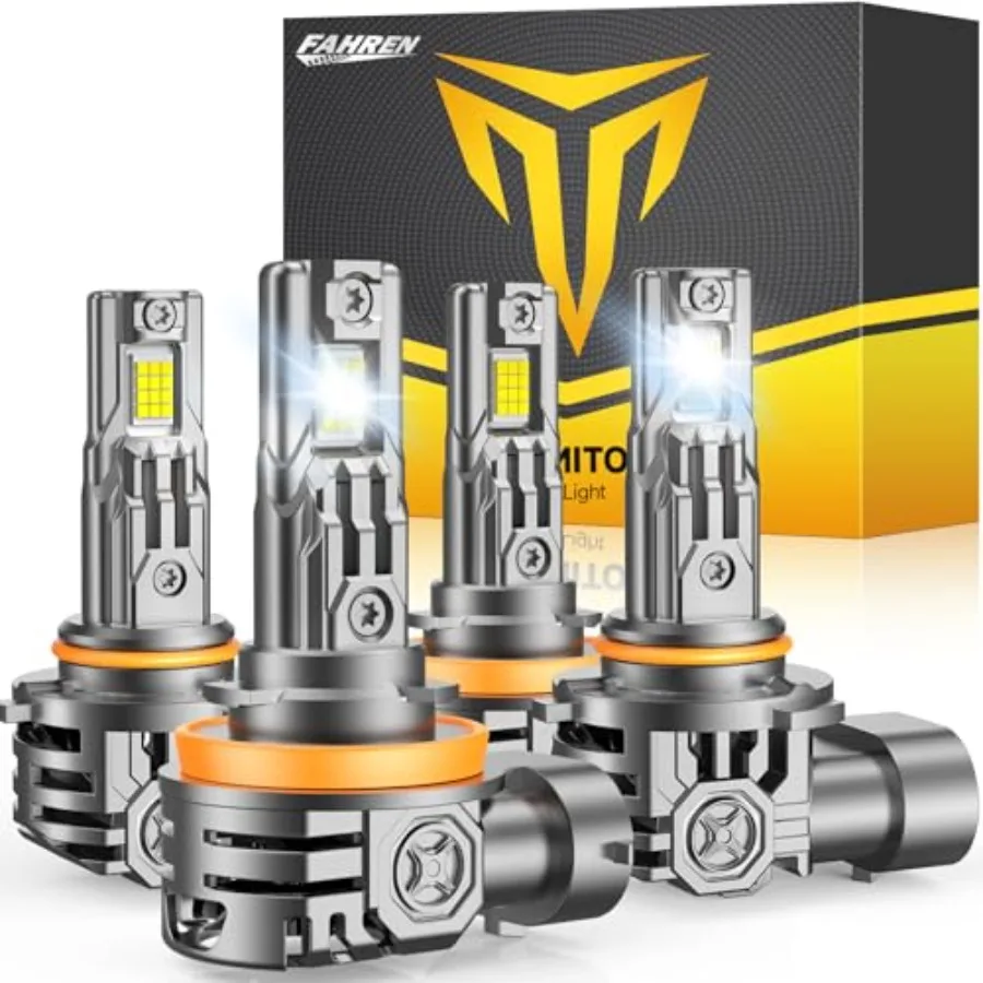 H11 9005 LED Light Bulbs Combo for Automotive Headlights Aluminum Housing with White Finish 150000LM Brightness 6500K Cool Whit
H11 9005 LED Light Bulbs Combo for Automotive Headlights Aluminum Housing with White Finish 150000LM Brightness 6500K Cool Whit