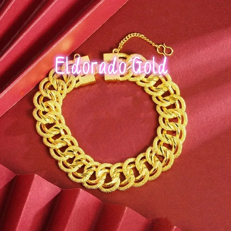 Eldorado Gold Eldorado Eldorado Men's 24K AU999 Versatile Double-Buckle Boss Bracelet | Magnetic Detachable Chain With Zhouyi I
Eldorado Gold Eldorado Eldorado Men's 24K AU999 Versatile Double-Buckle Boss Bracelet | Magnetic Detachable Chain With Zhouyi I