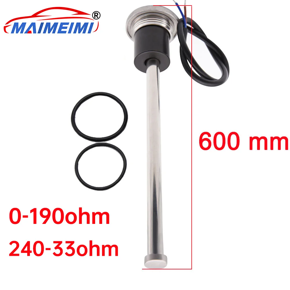 0-190ohm 240-33ohm Stainless Steel Water/Fuel Sending Unit Sensor Thread style 600mm Fuel & Water Level Sensor Customizable size
0-190ohm 240-33ohm Stainless Steel Water/Fuel Sending Unit Sensor Thread style 600mm Fuel & Water Level Sensor Customizable size