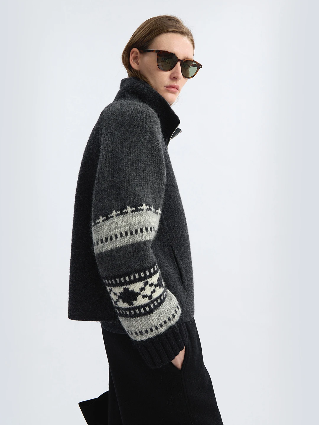 Women's Fair Isle Wool Sweater Stand Collar Loose Outerwear Long Sve Thiened Autumn Winter New Sle Commute Simple Sle
Women's Fair Isle Wool Sweater Stand Collar Loose Outerwear Long Sve Thiened Autumn Winter New Sle Commute Simple Sle
