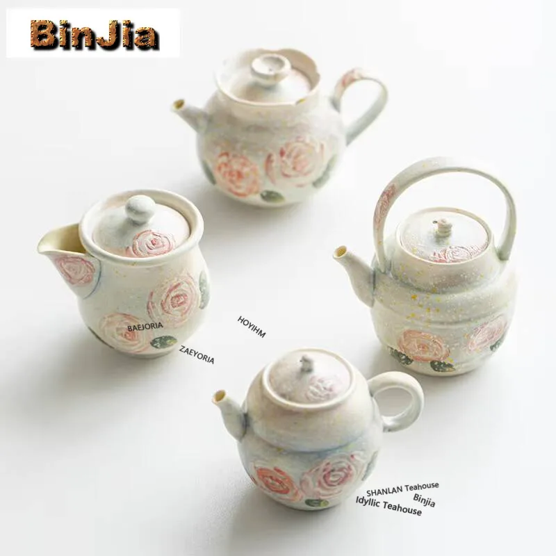 Hand-painted Rose Teapot Traditional Tea Infuser Pot Tea Making Kettle With Strainer Flower Tea Teaset Accessories Collection
Hand-painted Rose Teapot Traditional Tea Infuser Pot Tea Making Kettle With Strainer Flower Tea Teaset Accessories Collection