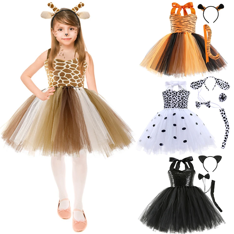 Animal Cosplay Party Princess Dress Girls Sling Dresses Sets Summer Tutu Mesh Cartoon Giraffe Tiger Cat Dog Performance Outfits
Animal Cosplay Party Princess Dress Girls Sling Dresses Sets Summer Tutu Mesh Cartoon Giraffe Tiger Cat Dog Performance Outfits
