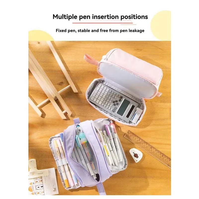 A98E-Large Capacity Four-Opening Pencil Case Popular Pencil Case Uniform Pencil Case Multi-Function Simple Solid Color
A98E-Large Capacity Four-Opening Pencil Case Popular Pencil Case Uniform Pencil Case Multi-Function Simple Solid Color
