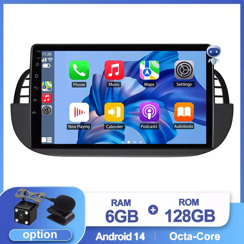 Wireless Carplay Android 14 Car Radio For FIAT 500 2007-2015 Car Multimedia GPS Navigation Stereo Audio Video touch screen
Wireless Carplay Android 14 Car Radio For FIAT 500 2007-2015 Car Multimedia GPS Navigation Stereo Audio Video touch screen