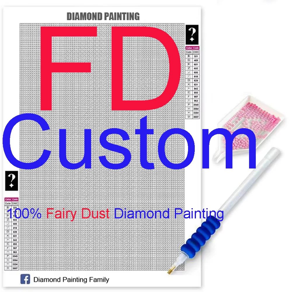 Mystery Photo Custom 100% Fairy Dust Drills Full Square Diy Diamond Painting Cross Stitch Embroidery Mosaic Rhinestones Crystal
Mystery Photo Custom 100% Fairy Dust Drills Full Square Diy Diamond Painting Cross Stitch Embroidery Mosaic Rhinestones Crystal
