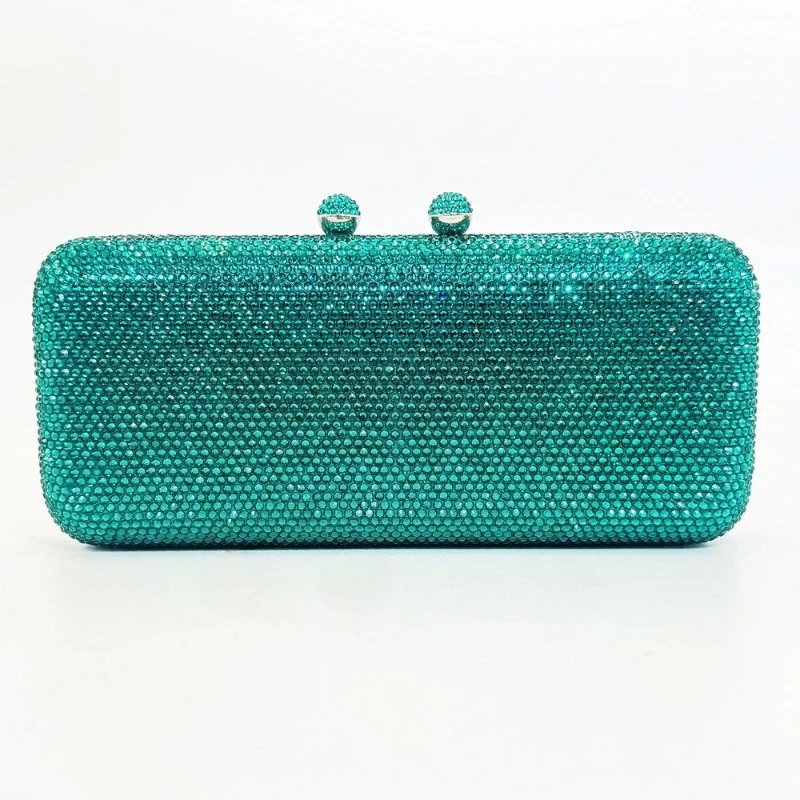 Luxury Crystal Evening Bag Night Party Plain Color Iron Box Blingbling Clutch Bags Women's Wedding/new Year Long Square Purse
Luxury Crystal Evening Bag Night Party Plain Color Iron Box Blingbling Clutch Bags Women's Wedding/new Year Long Square Purse