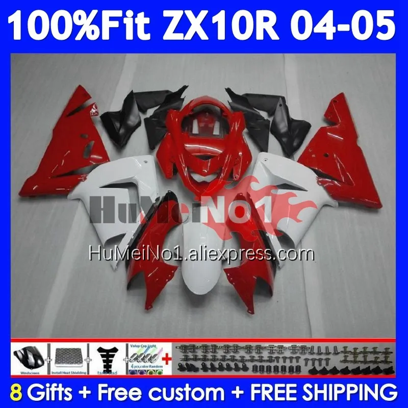 Injection Body For KAWASAKI NINJA ZX-10 ZX 10R 10 R ZX10R 04 05 216No.17 White red 1000CC ZX1000 CC ZX-10R 2004 2005 Fairing
Injection Body For KAWASAKI NINJA ZX-10 ZX 10R 10 R ZX10R 04 05 216No.17 White red 1000CC ZX1000 CC ZX-10R 2004 2005 Fairing