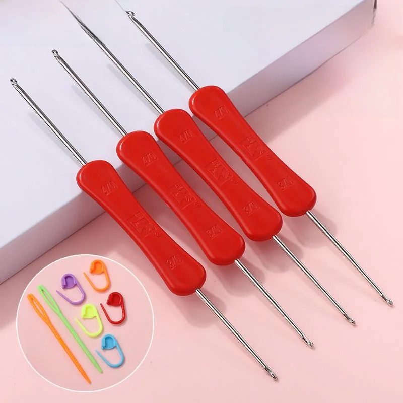 Double-Headed Crochet Needle Hand Knitting Tool Thick Thin Sweater Needle Small Hook for Hat Doll Extended Length Crochet Hooks
Double-Headed Crochet Needle Hand Knitting Tool Thick Thin Sweater Needle Small Hook for Hat Doll Extended Length Crochet Hooks