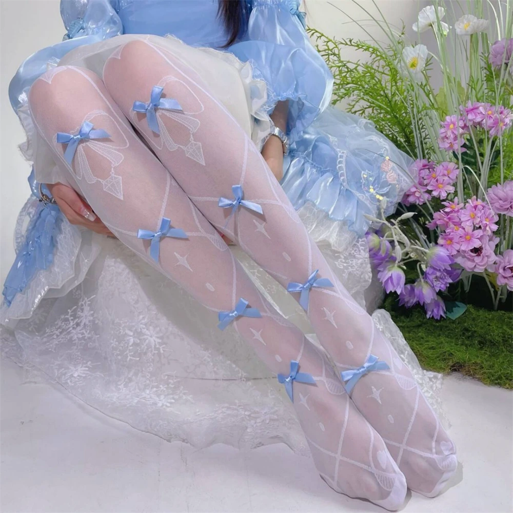 Lolita Over-the-knee Thin Stockings JK Uniform Sweet Girls Cute Bowknot Thighs Tights Long-tube Socks Female Japanese Leggings
Lolita Over-the-knee Thin Stockings JK Uniform Sweet Girls Cute Bowknot Thighs Tights Long-tube Socks Female Japanese Leggings