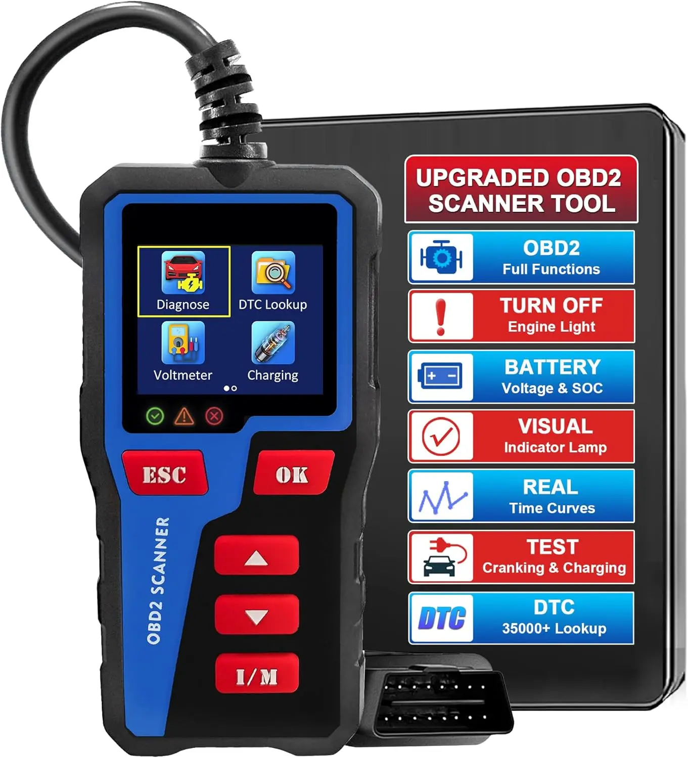 AT300 OBD2 Code Reader, Check Engine Light Scanner for All OBDII Cars
AT300 OBD2 Code Reader, Check Engine Light Scanner for All OBDII Cars