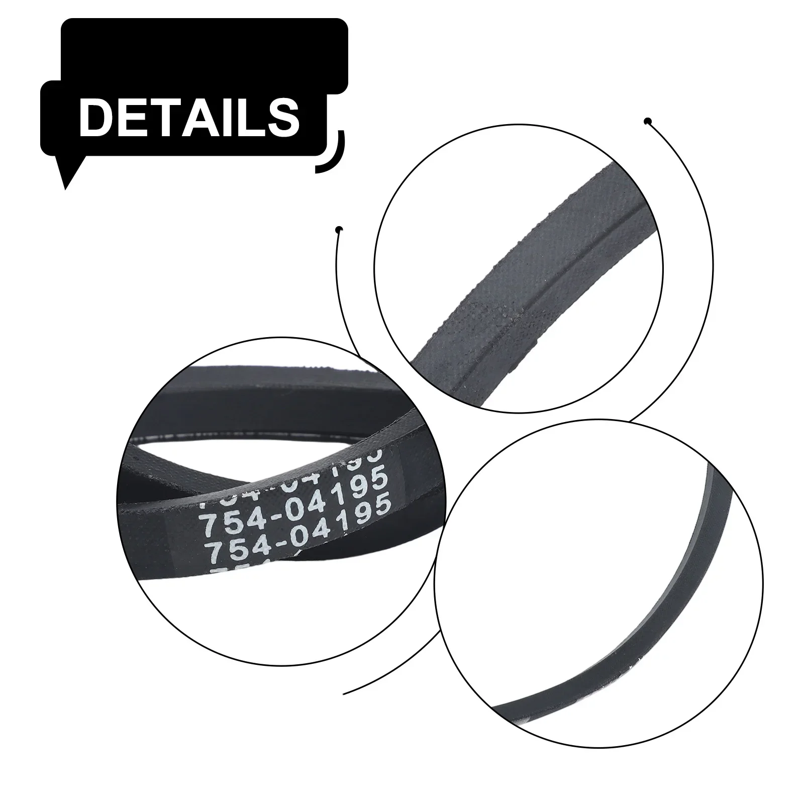 Black Lawn Mower Belt Lawn Mower Accessories Pulley Multi-purpose Compatibility Fits 2-stage Snowblowers For 754-04195A
Black Lawn Mower Belt Lawn Mower Accessories Pulley Multi-purpose Compatibility Fits 2-stage Snowblowers For 754-04195A