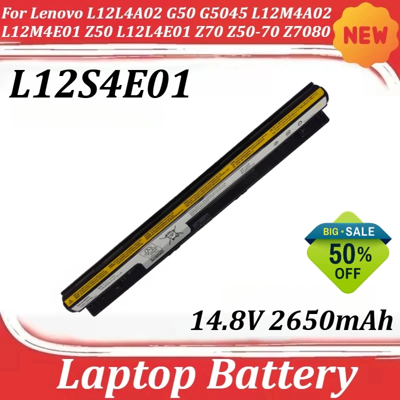 L12S4E01 14.8V 2650mAh for Lenovo L12L4A02 G50 G5045 L12M4A02 L12M4E01 Z50 L12L4E01 Z70 Z50-70 Z7080 G505S G500S Laptop Battery
L12S4E01 14.8V 2650mAh for Lenovo L12L4A02 G50 G5045 L12M4A02 L12M4E01 Z50 L12L4E01 Z70 Z50-70 Z7080 G505S G500S Laptop Battery