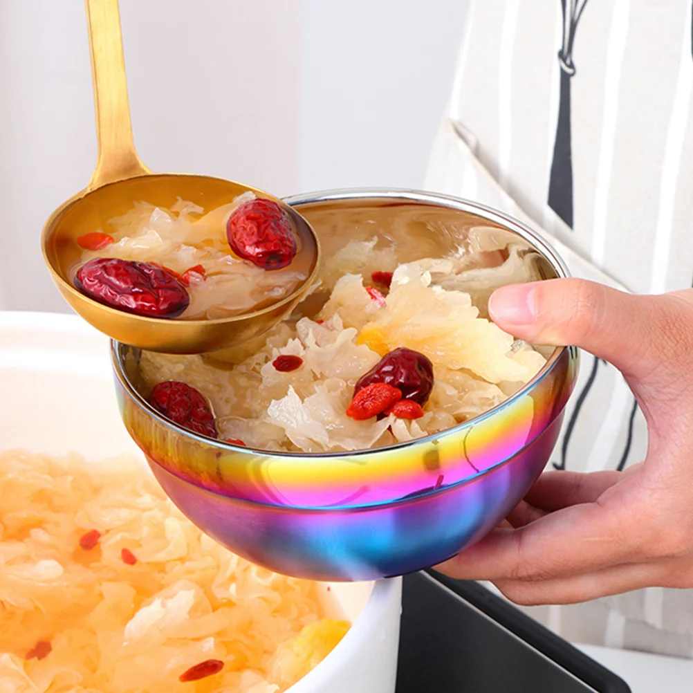 Stainless Steel Double Wall Insulated Serving Bowl For Hot Cold Food Kitchen Utensils Snack Bowl Household Tableware
Stainless Steel Double Wall Insulated Serving Bowl For Hot Cold Food Kitchen Utensils Snack Bowl Household Tableware