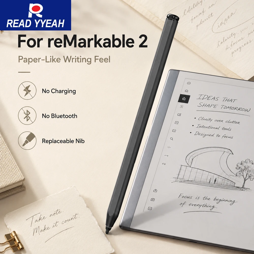 New Universal EMR Stylus Pen For reMarkable 2 Paper Pro Kindle Scribe BOOX Samsung Tablet Tilt Support No Charging Needed Pencil
New Universal EMR Stylus Pen For reMarkable 2 Paper Pro Kindle Scribe BOOX Samsung Tablet Tilt Support No Charging Needed Pencil