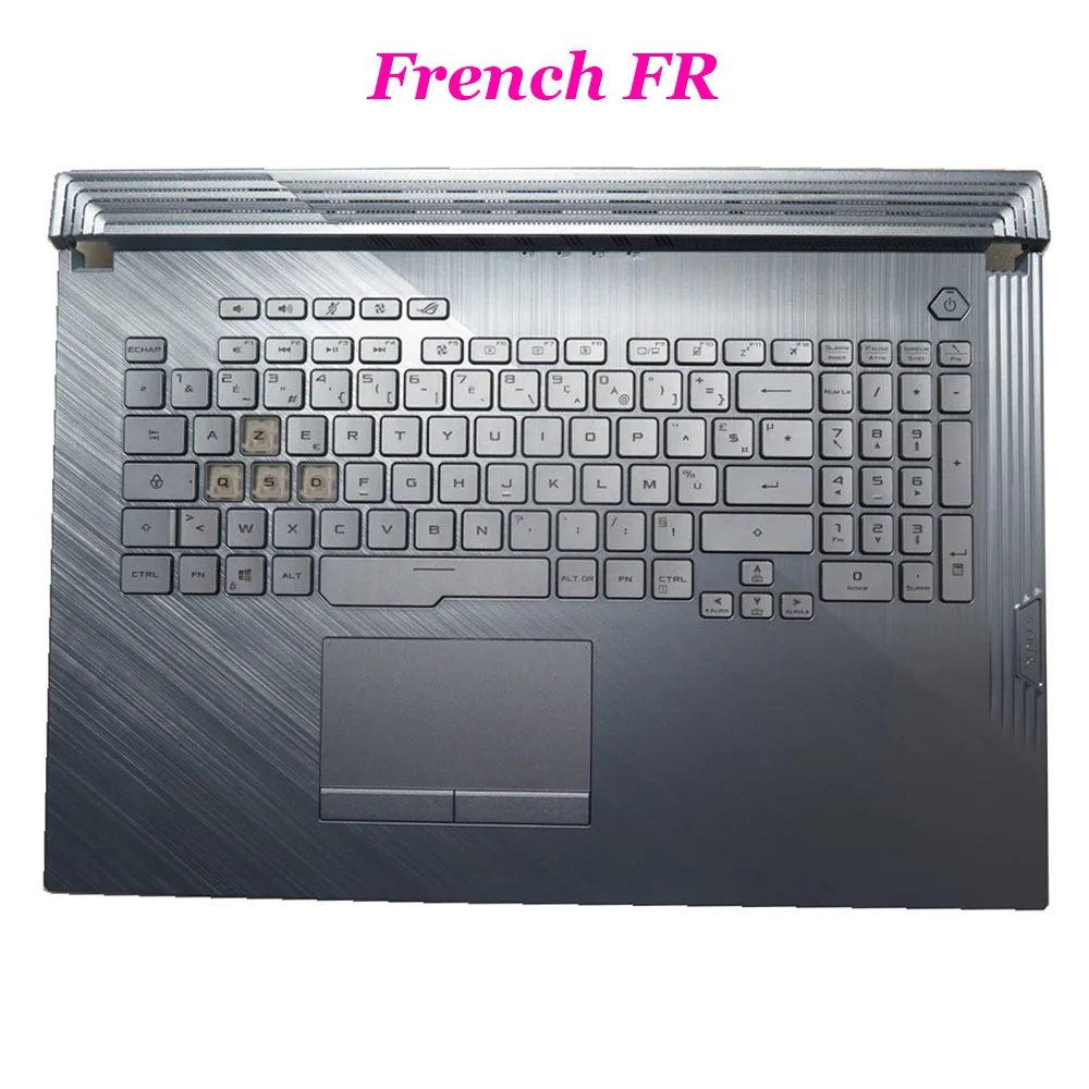 FR\KR\TR подставка для рук и клавиатура для ноутбука ASUS ROG Strix PX731GU ледяной синий верхний чехол с прозрачными клавишами с подсветкой
FR\KR\TR подставка для рук и клавиатура для ноутбука ASUS ROG Strix PX731GU ледяной синий верхний чехол с прозрачными клавишами с подсветкой