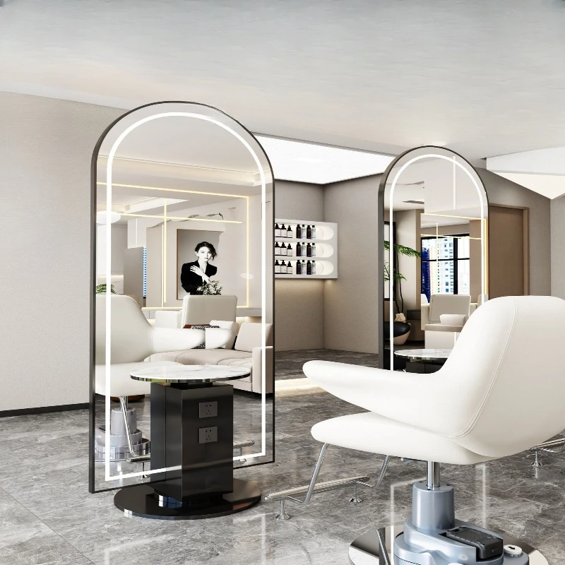 Barber Shop Mirror Table Single Double-sided Stainless Steel Barber Shop Mirror Hair Salon Full Body Floor Mirror Hair Cutting
Barber Shop Mirror Table Single Double-sided Stainless Steel Barber Shop Mirror Hair Salon Full Body Floor Mirror Hair Cutting