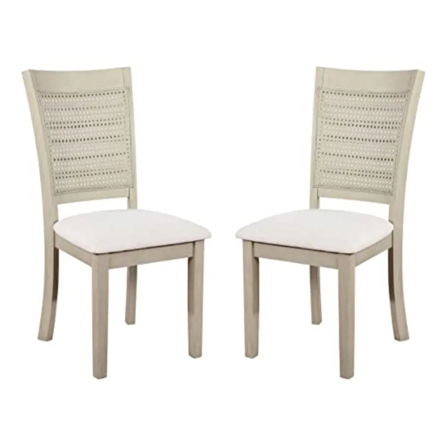 OSP Мебель для дома Walden Классический обеденный стул со спинкой из трости, 2 шт., антикварное белое основание и сиденье из льняной ткани
OSP Мебель для дома Walden Классический обеденный стул со спинкой из трости, 2 шт., антикварное белое основание и сиденье из льняной ткани