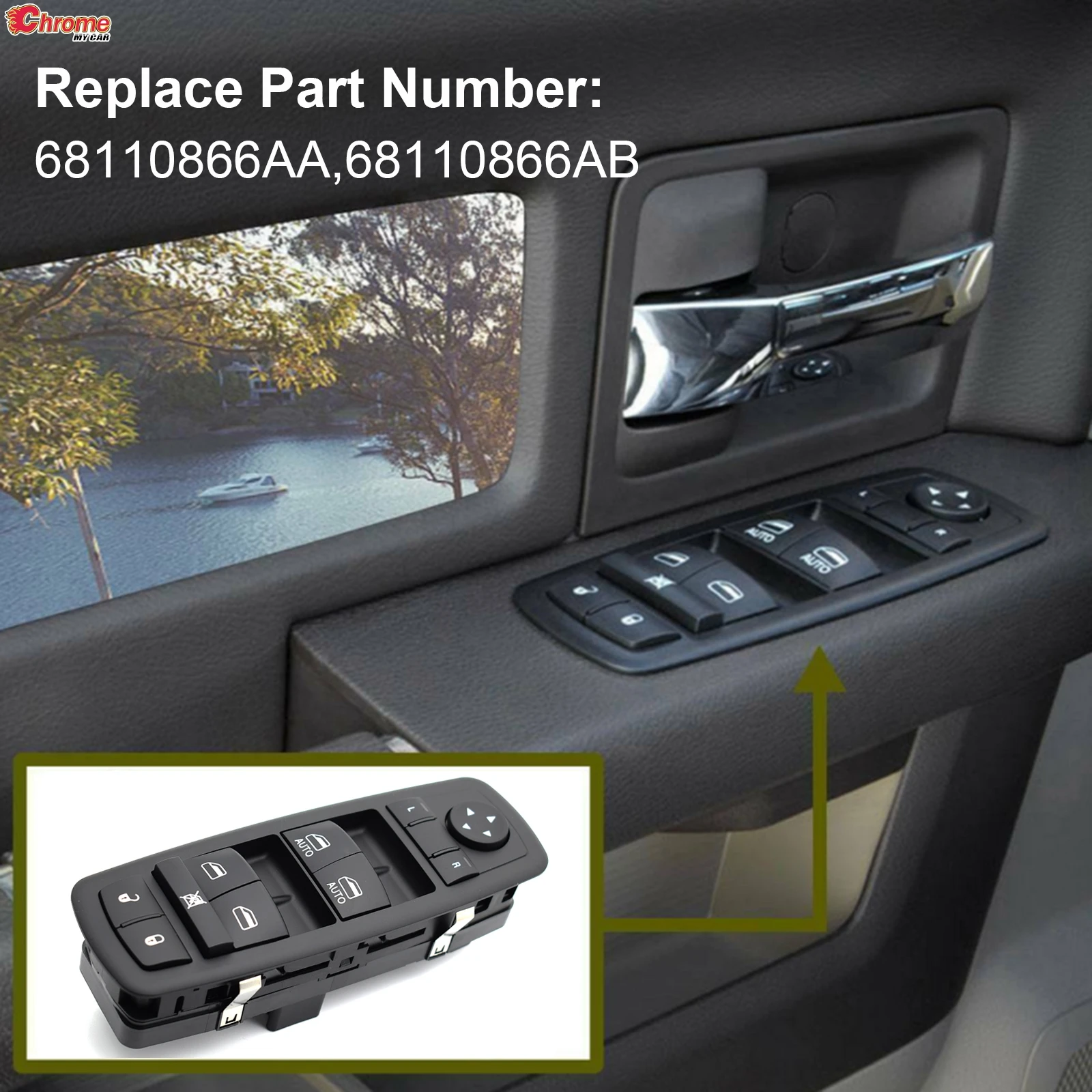 Кнопка главного переключателя окна автомобиля для Dodge Grand Caravan Chrysler Town and Country Ram 1500 2500 3500 68110866AA 68110866AB 
Кнопка главного переключателя окна автомобиля для Dodge Grand Caravan Chrysler Town and Country Ram 1500 2500 3500 68110866AA 68110866AB