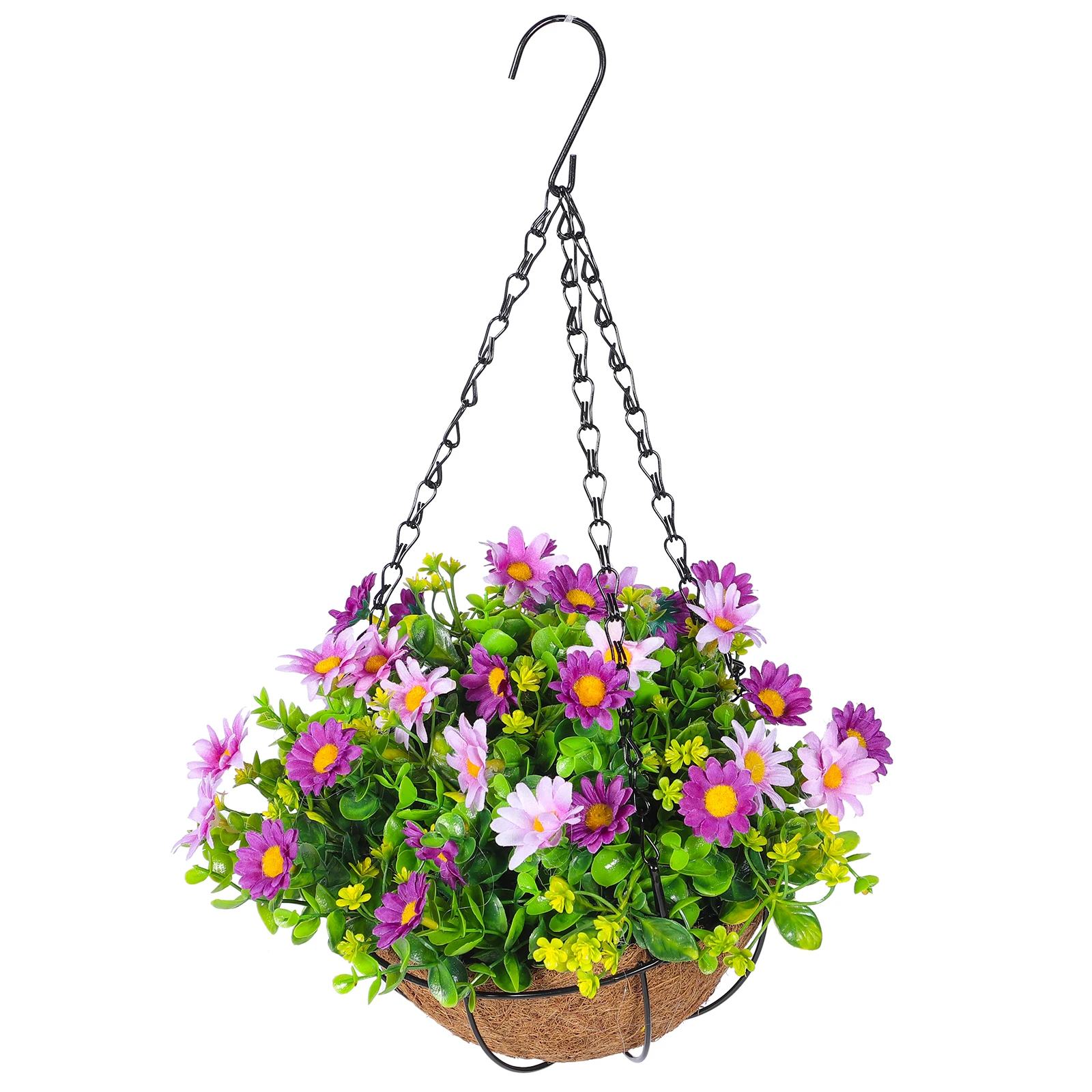 Artificial Hanging Basket Garden Flower Basket Balcony Decor Premium Wear Resistant Material Fake Flowers Hanging Planter Chain
Artificial Hanging Basket Garden Flower Basket Balcony Decor Premium Wear Resistant Material Fake Flowers Hanging Planter Chain