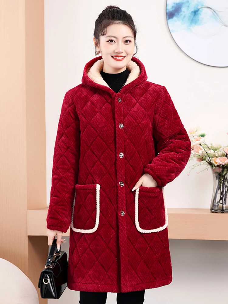 Утепленная хлопковая куртка с капюшоном для женщин среднего и старшего возраста, зимнее теплое водонепроницаемое пальто с защитой от пятен, длинный рукав, удлиненная модель
Утепленная хлопковая куртка с капюшоном для женщин среднего и старшего возраста, зимнее теплое водонепроницаемое пальто с защитой от пятен, длинный рукав, удлиненная модель