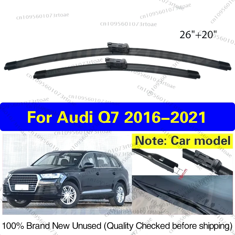 For Audi Q7 4M 2016 2017 2018 2019 2020 2021 Wiper Front Wiper Blades Windshield Windscreen Clean Window Car Rain Brushes 26"20"
For Audi Q7 4M 2016 2017 2018 2019 2020 2021 Wiper Front Wiper Blades Windshield Windscreen Clean Window Car Rain Brushes 26"20"
