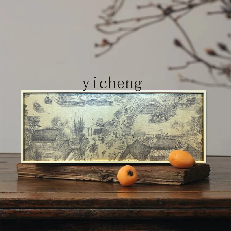 Zz metal "Qingming Riverside Map" new Chinese desktop copper ornament study office decorative painting copper engraving
Zz metal "Qingming Riverside Map" new Chinese desktop copper ornament study office decorative painting copper engraving