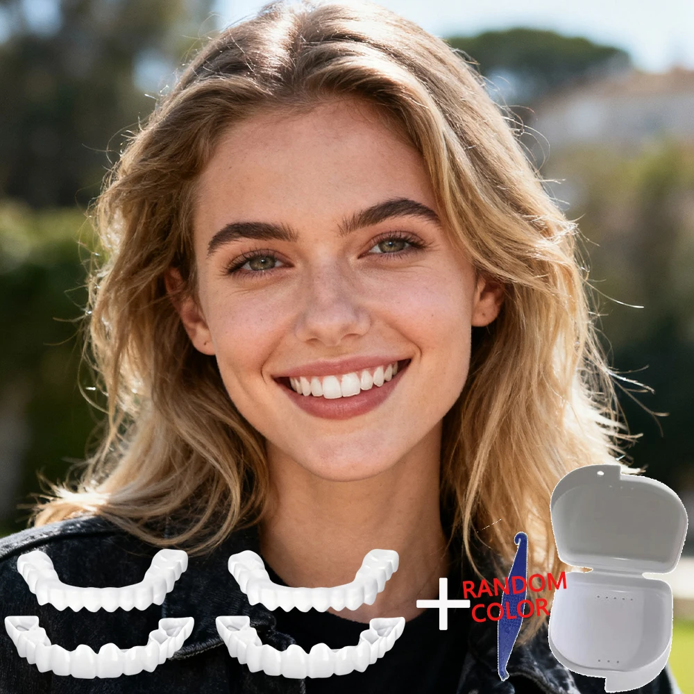 No Tool Needed Teeth Veneers Reusable Instant Smile Whitening Easy Wear No Extra Equipment H2931
No Tool Needed Teeth Veneers Reusable Instant Smile Whitening Easy Wear No Extra Equipment H2931