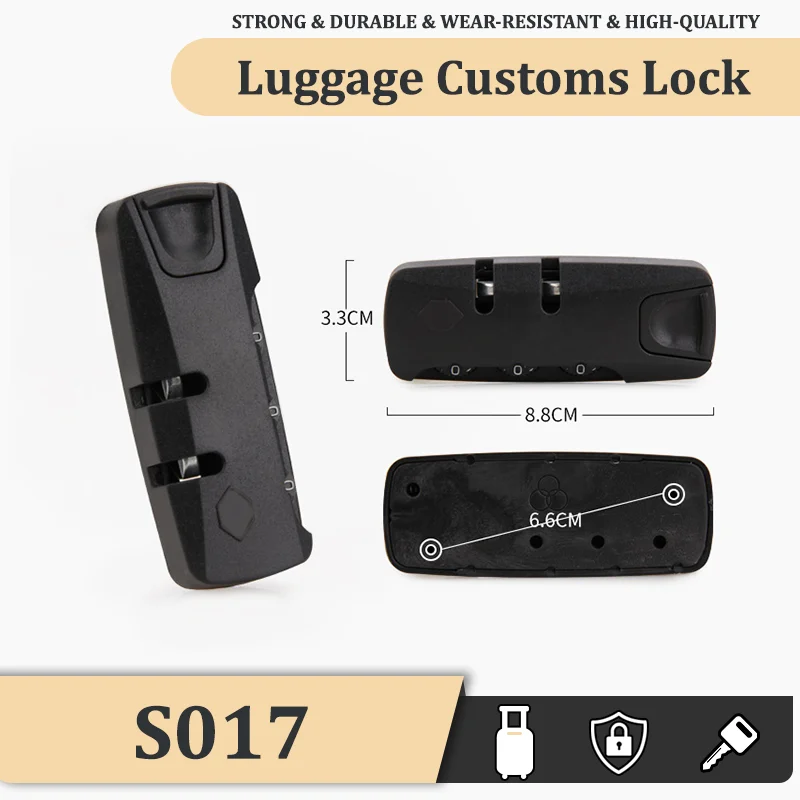 Suitable For S017 Original Baggage Customs Lock Luggage Accessories Combination Lock Simple Portability Anti-theft Security
Suitable For S017 Original Baggage Customs Lock Luggage Accessories Combination Lock Simple Portability Anti-theft Security