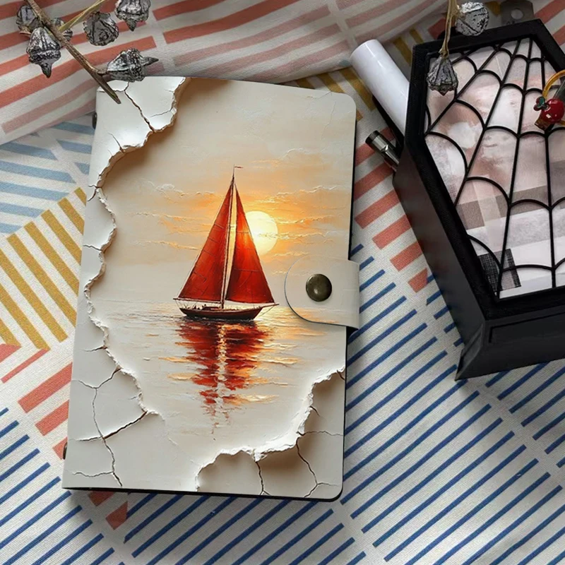 A6 Sunset Red Sailboat Cracked Print Notebook PU Leather Cover Buckle Closure Planner Journal for Students Office Travel Gift
A6 Sunset Red Sailboat Cracked Print Notebook PU Leather Cover Buckle Closure Planner Journal for Students Office Travel Gift