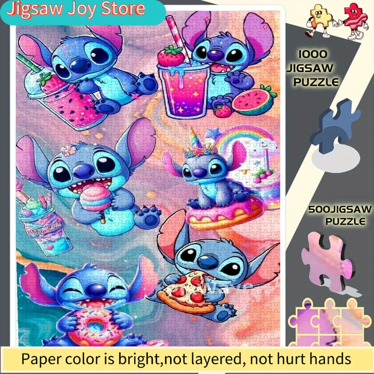 Бумажный пазл 500/Disney, пазлы-головоломки DIY для взрослых — большой настенный декор с мультяшным персонажем Стича, идеально подходит для домашнего отдыха
Бумажный пазл 500/Disney, пазлы-головоломки DIY для взрослых — большой настенный декор с мультяшным персонажем Стича, идеально подходит для домашнего отдыха