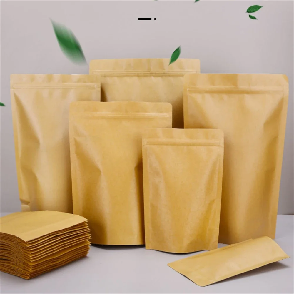 Packing Zip Quality Kraft Paper Bag Zip lock Empty Dried Food Fruit Tea Gift package Self Sealing Zipper Stand up Bags
Packing Zip Quality Kraft Paper Bag Zip lock Empty Dried Food Fruit Tea Gift package Self Sealing Zipper Stand up Bags