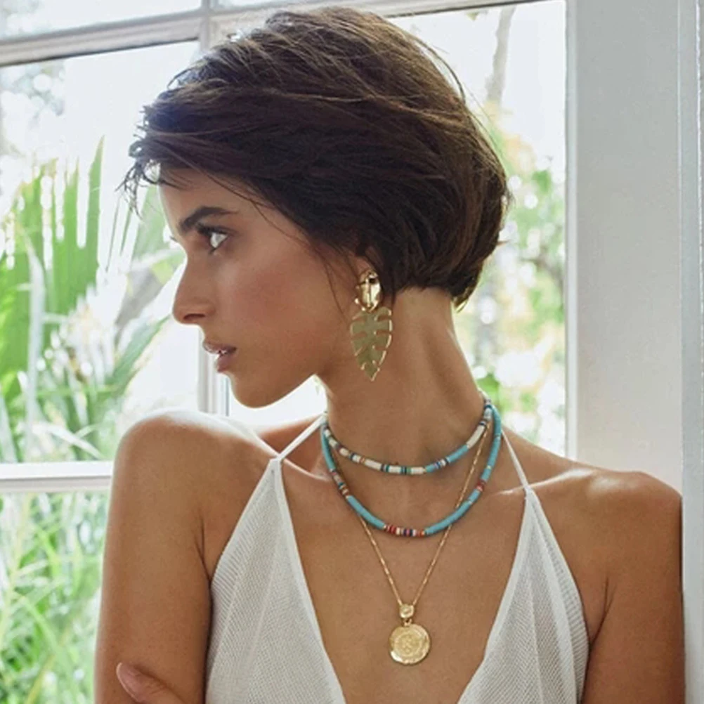 Soft Ceramic Clay Necklace Boho Colorful Pendant Lightweight Durable Comfortable Skin Touch Decorative Accessories for Party
Soft Ceramic Clay Necklace Boho Colorful Pendant Lightweight Durable Comfortable Skin Touch Decorative Accessories for Party