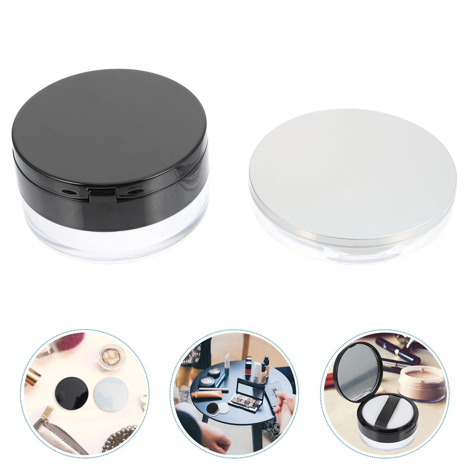 2 Sets Powder Box Travel Case Container Portable Empty Loose Puff Containers Compact
2 Sets Powder Box Travel Case Container Portable Empty Loose Puff Containers Compact