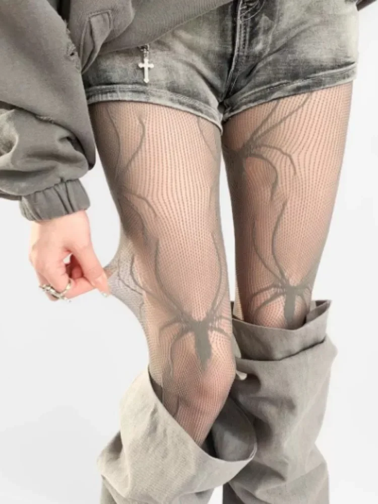 Women Summer Jacquard Spider Pattern Sexy Mesh Hollow Out Tights Y2k Subculture Compression Socks Gothic Punk Fishnets Pantyhose
Women Summer Jacquard Spider Pattern Sexy Mesh Hollow Out Tights Y2k Subculture Compression Socks Gothic Punk Fishnets Pantyhose