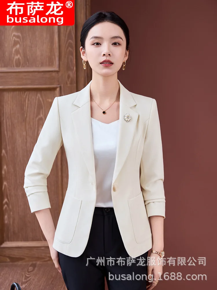 2025Новый стильный модный костюм, повседневный женский профессиональный пиджак с длинными рукавами, официальная женская одинарная куртка, рабочая одежда3006
2025Новый стильный модный костюм, повседневный женский профессиональный пиджак с длинными рукавами, официальная женская одинарная куртка, рабочая одежда3006