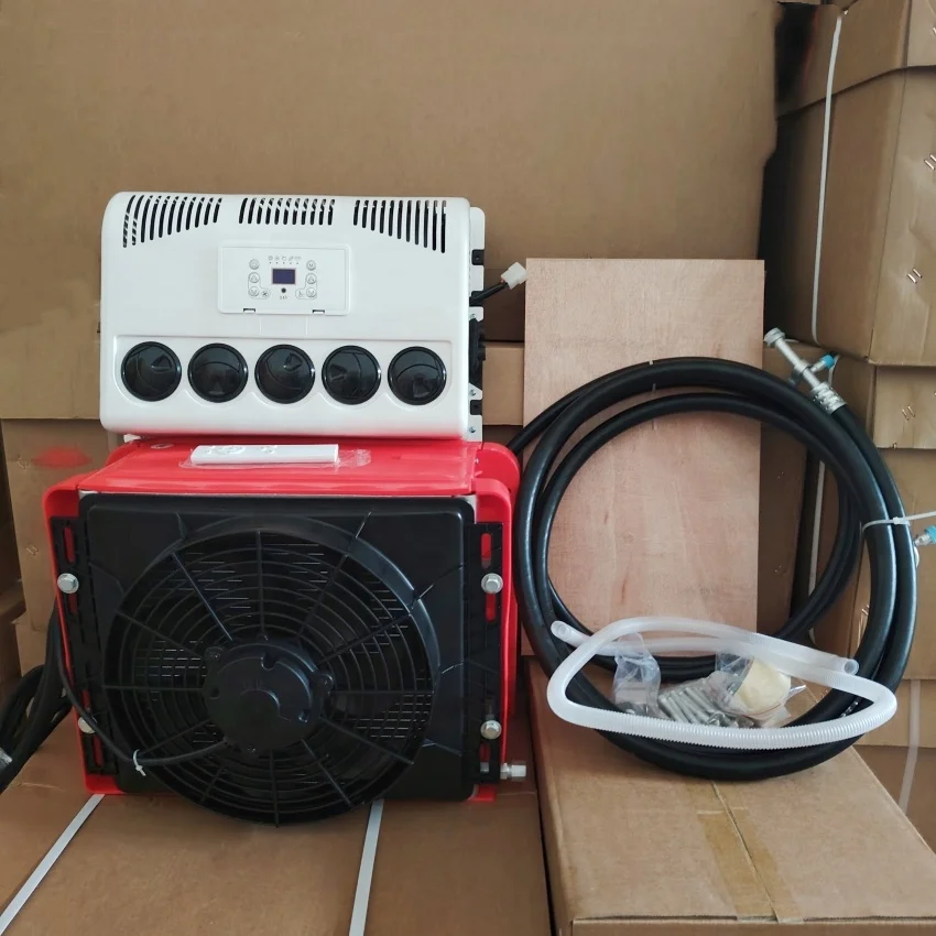 Truck 12v 24v Tractor Compartment Electric Parking Air Conditioner Cooler Air Conditioner
Truck 12v 24v Tractor Compartment Electric Parking Air Conditioner Cooler Air Conditioner