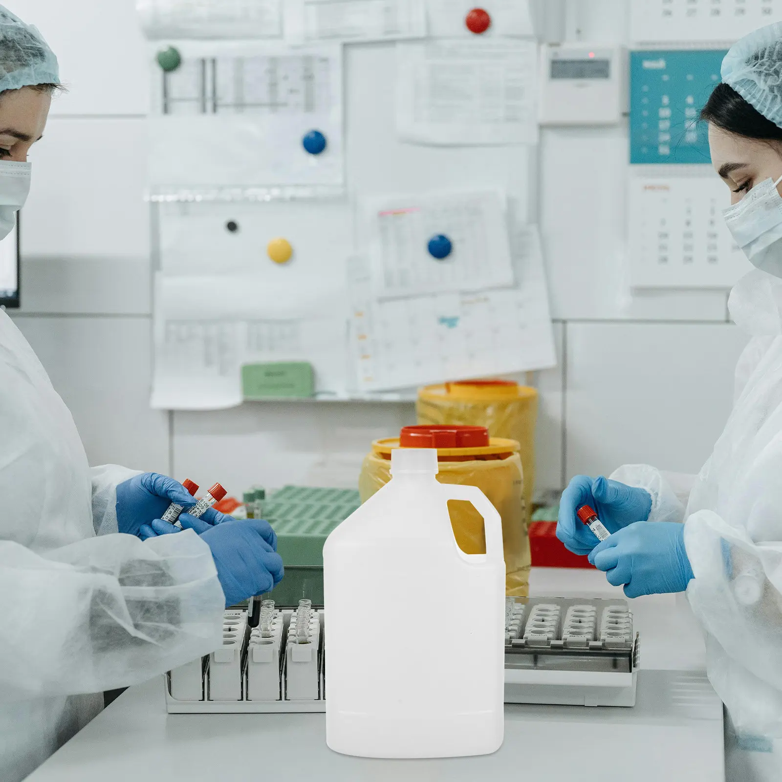 2Pcs 5L Chemical Storage Containers Durable Plastic Jugs Side Handle Airtight Seal Semitransparent White Industrial Liquid
2Pcs 5L Chemical Storage Containers Durable Plastic Jugs Side Handle Airtight Seal Semitransparent White Industrial Liquid