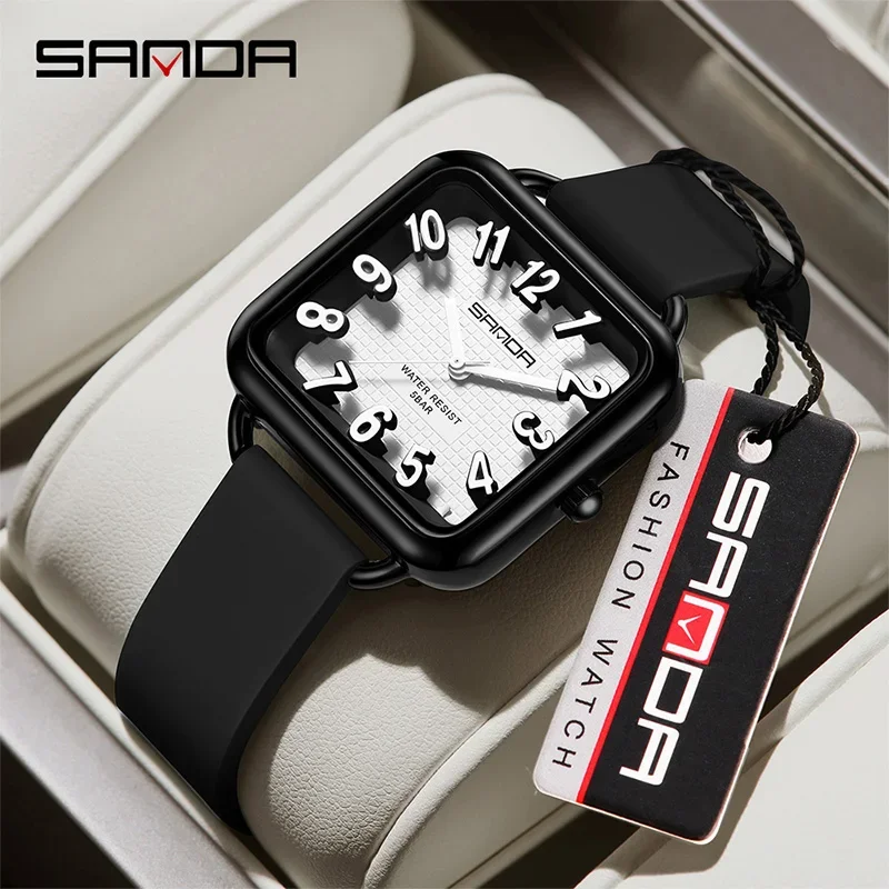 SANDA Fashion Light Luxury Elegant Watch for Women Watch Delicate Minimalism Stereo Dial Silicone Strap Student Wristwatch
SANDA Fashion Light Luxury Elegant Watch for Women Watch Delicate Minimalism Stereo Dial Silicone Strap Student Wristwatch