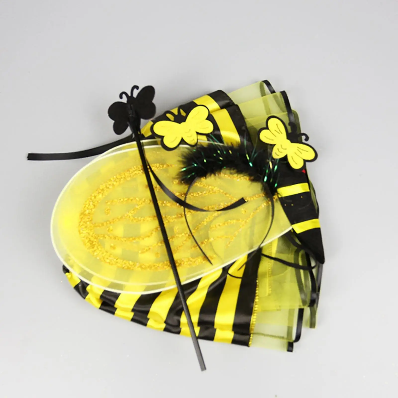 Child Bee Costume Set, Halloween Bee Cosplay Clothes Kits, Comfortable Boys Girls Bee Costume Accs for Bee Themed Parties
Child Bee Costume Set, Halloween Bee Cosplay Clothes Kits, Comfortable Boys Girls Bee Costume Accs for Bee Themed Parties