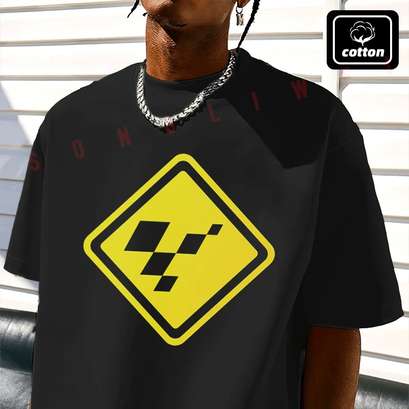 Men's Cotton T-Shirt Moto Gp Road Sign Graphic Motorcycle Tshirt Men's Casual Short Sleeve Tee
Men's Cotton T-Shirt Moto Gp Road Sign Graphic Motorcycle Tshirt Men's Casual Short Sleeve Tee