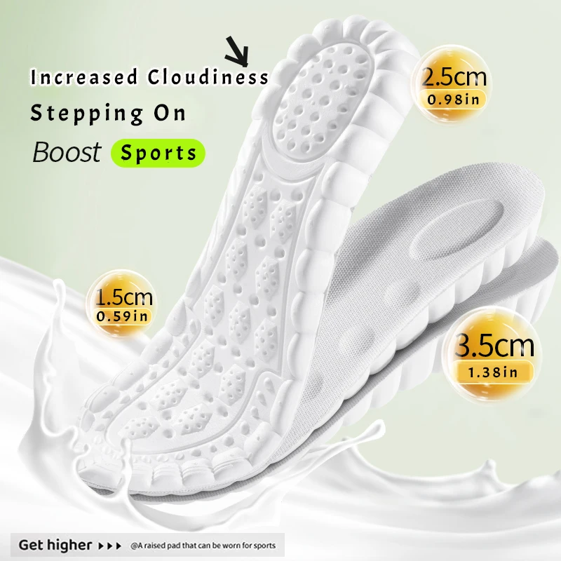 1 Pair Invisible Height Increase Insoles Super Soft TPU Sports Shoes Insoles for Feet Shock Absorption Shoe Sole
1 Pair Invisible Height Increase Insoles Super Soft TPU Sports Shoes Insoles for Feet Shock Absorption Shoe Sole