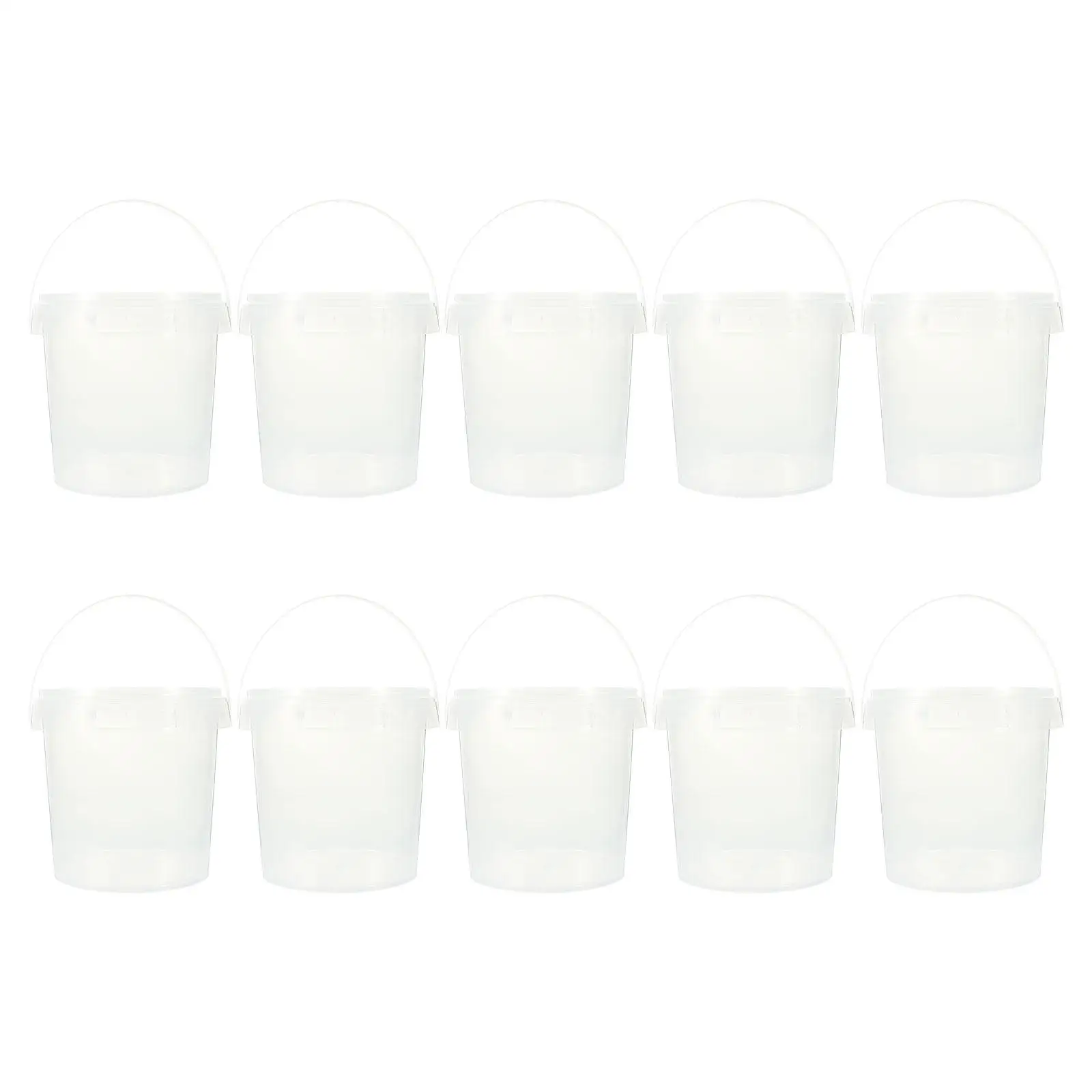 Portable 10 Pcs Round Buckets Transparent Small Barrel Kitchen Storage Grain Holder Tea Leaf Container Plastic Sealed Lid
Portable 10 Pcs Round Buckets Transparent Small Barrel Kitchen Storage Grain Holder Tea Leaf Container Plastic Sealed Lid