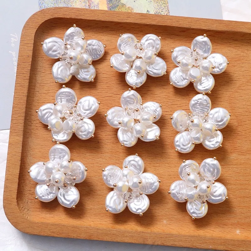 Wholesale 30pcs/lot 34mm handmade Irregular beads decoration cartoon flowers charms diy jewelry garment hair accessory
Wholesale 30pcs/lot 34mm handmade Irregular beads decoration cartoon flowers charms diy jewelry garment hair accessory