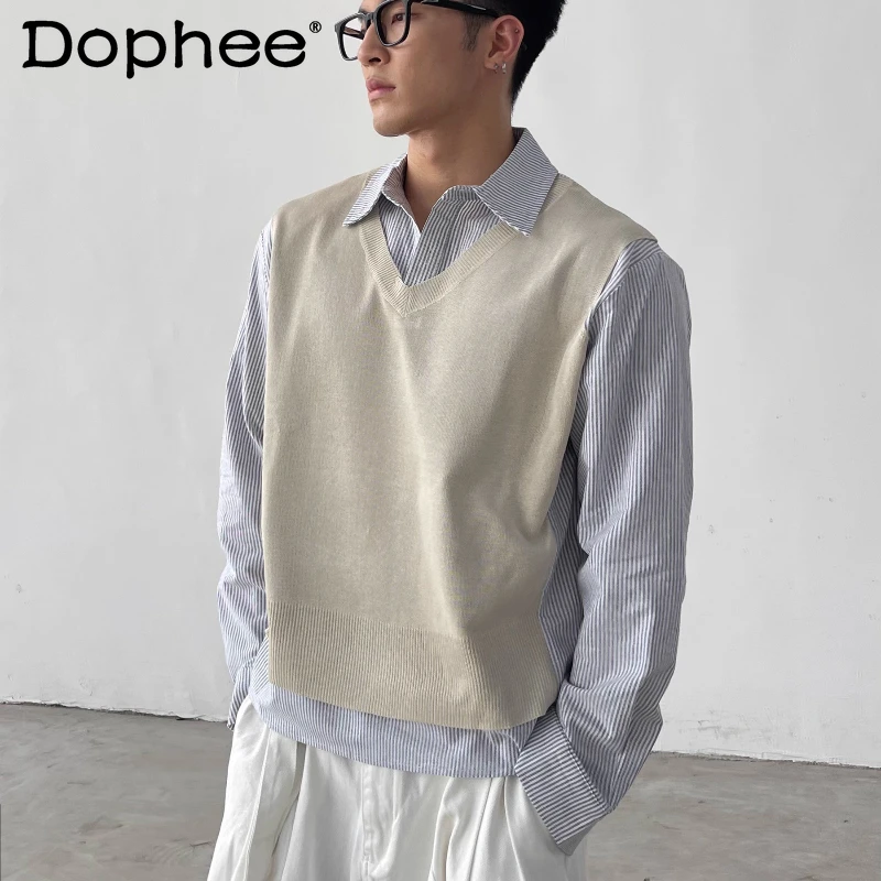 Men's 2025 Autumn New Trend Loose Tops American Style Retro Faux Two-Piece Chic Shirts Lapel Long Sleeve Elegant Handsome Shirts
Men's 2025 Autumn New Trend Loose Tops American Style Retro Faux Two-Piece Chic Shirts Lapel Long Sleeve Elegant Handsome Shirts