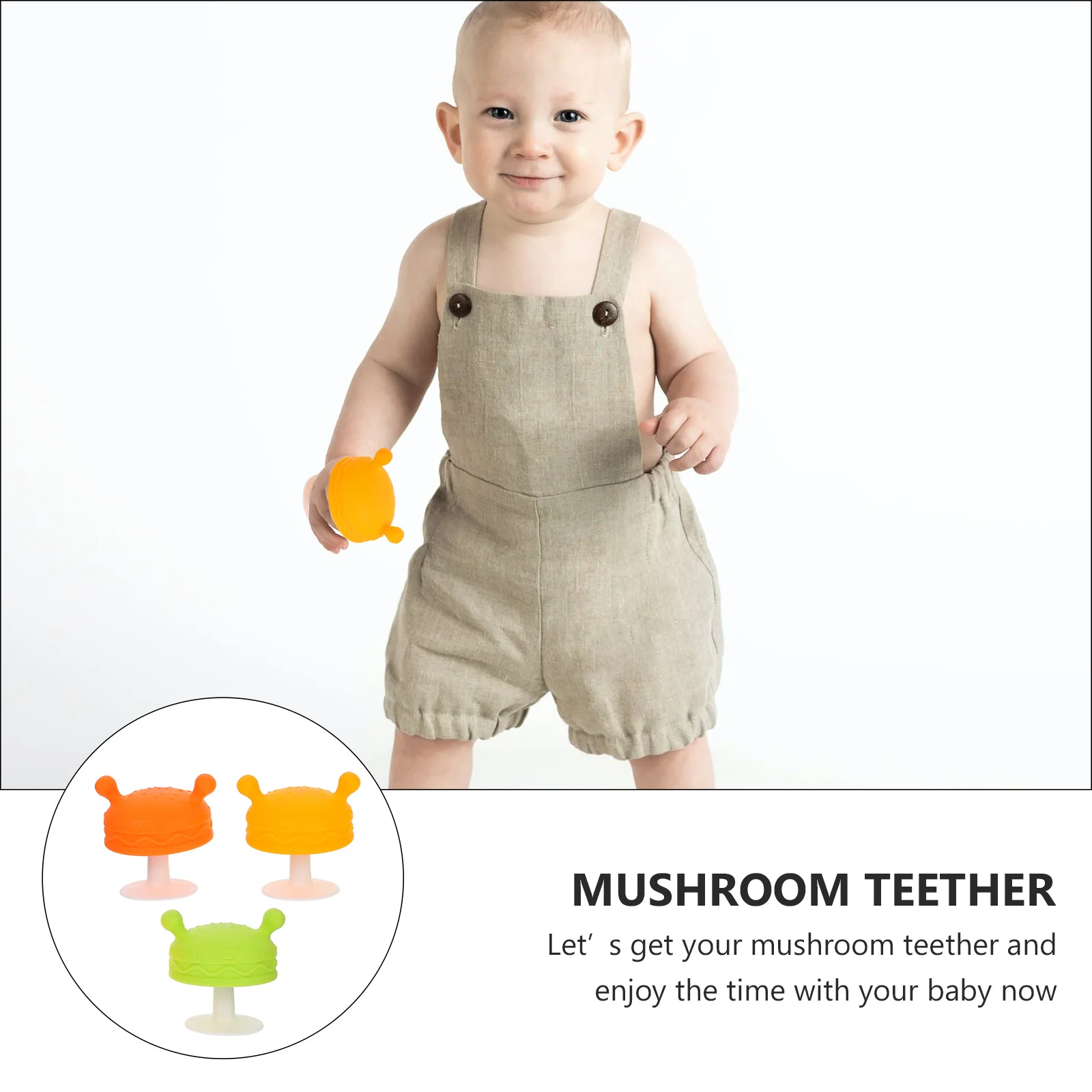 3 шт., силиконовый прорезыватель в форме гриба, мультяшные цвета, легкий портативный сенсорный прорезыватель для младенцев, подарок для ванны
3 шт., силиконовый прорезыватель в форме гриба, мультяшные цвета, легкий портативный сенсорный прорезыватель для младенцев, подарок для ванны